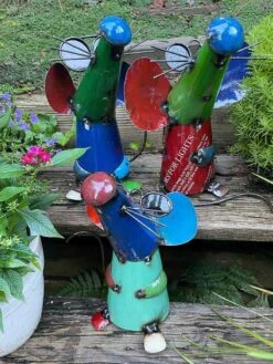 3 Blind Mice Metal Yard Art Set