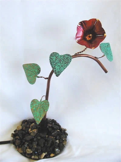 Ivy Leaf Copper Dripper-Pebble Base - Image 2
