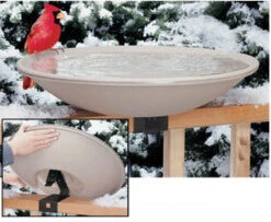 Large Tilt & Clean Heated Bird Bath