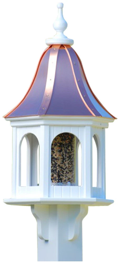 Copper Roof Gazebo Bird Feeder Bell Shape - 28x12 - Image 3