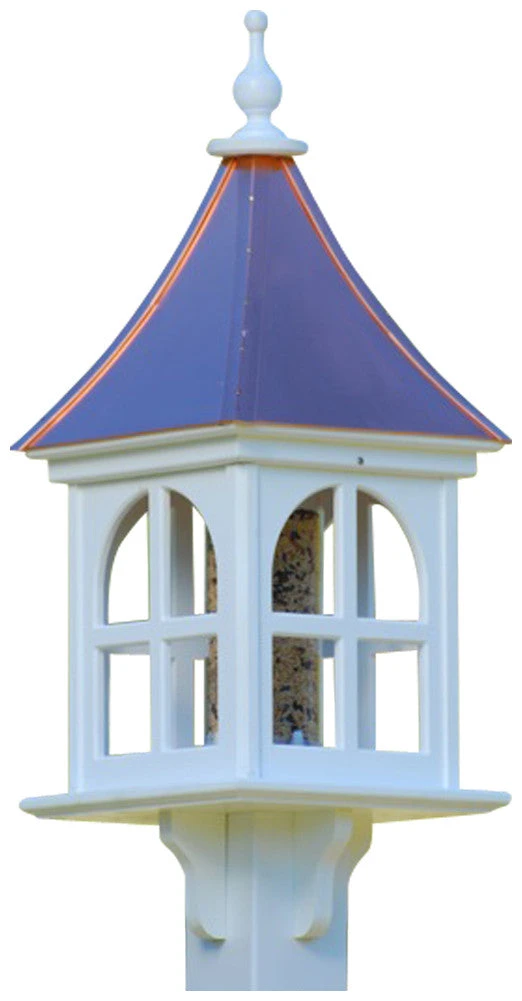 Copper Roof Bird Feeder Arch Window - 28x12 - Image 3