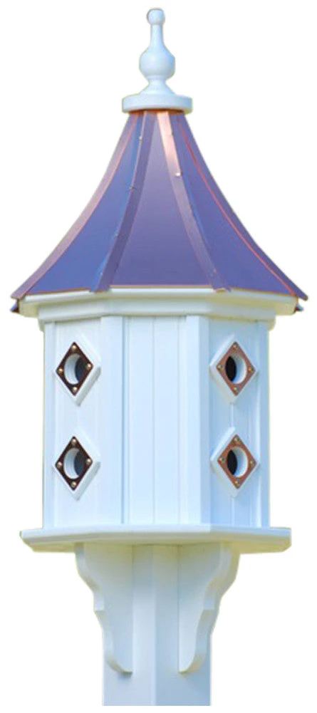 Copper Roof Dovecote Birdhouse 36x14 Slope - 8 Portals - Image 3