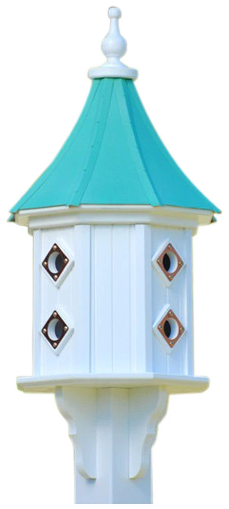 Copper Roof Dovecote Birdhouse 36x14 Slope - 8 Portals - Image 4