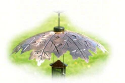 Bird Feeder Weather Guard-Brushed Copper
