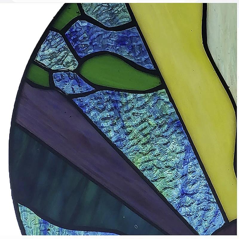 Earth Elements Stained Glass Panel - Image 3