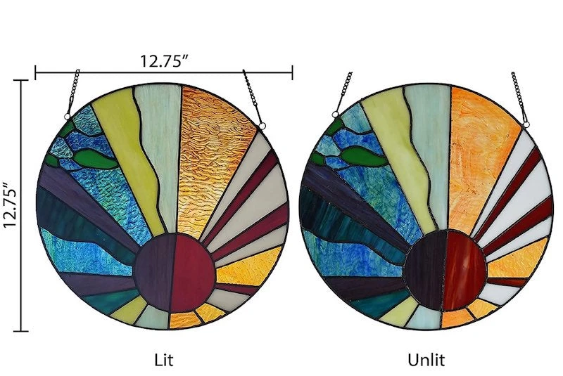 Earth Elements Stained Glass Panel - Image 4