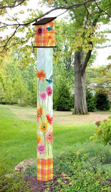 Birdhouse Art Poles 6 Ft. Post - Image 6