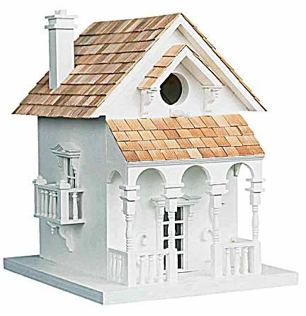 Honeymoon Cottage Birdhouse With Bracket - Image 3