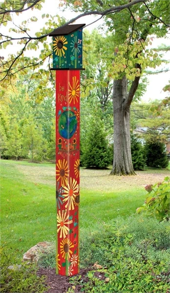 Birdhouse Art Poles 6 Ft. Post - Image 2