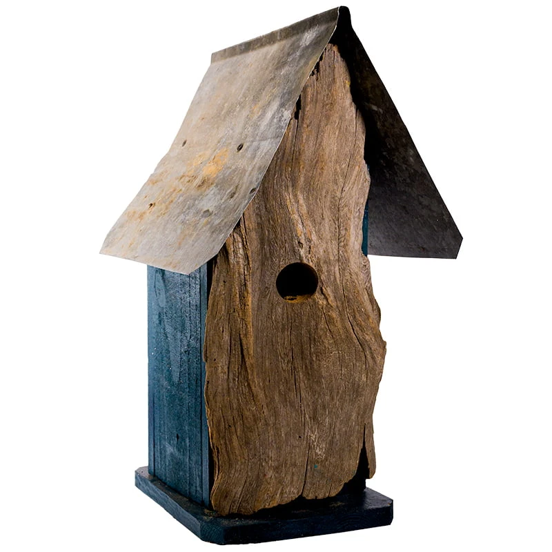 Natural Log Front Birdhouses - Image 5