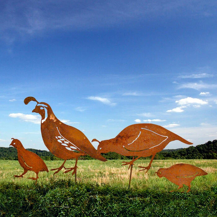 Quail Family Garden Stakes - Image 3
