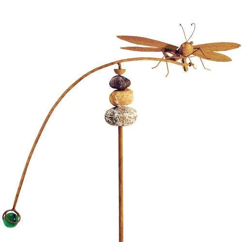 Large Dragonfly Kinetic Garden Stake - Image 2