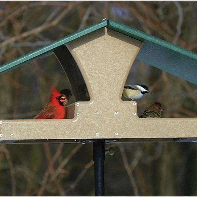 Recycled Hopper Platform Bird Feeder