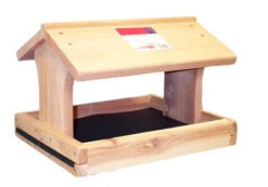 Fly-Thru Bird Feeder With Removable Tray