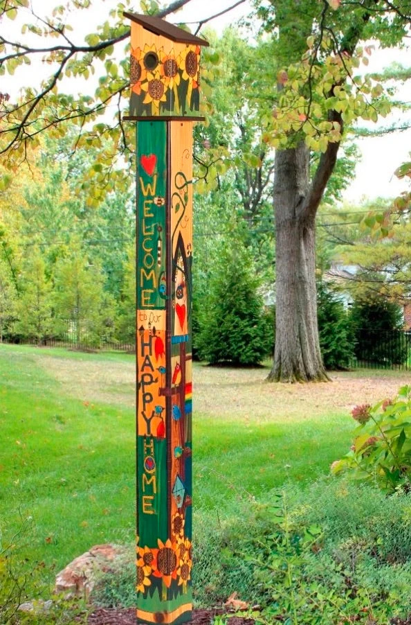 Birdhouse Art Poles 6 Ft. Post - Image 4
