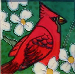 Ceramic Art Tiles-Cardinals Set/2