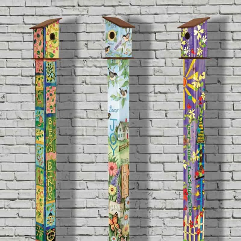Birdhouse Art Poles 6 Ft. Post