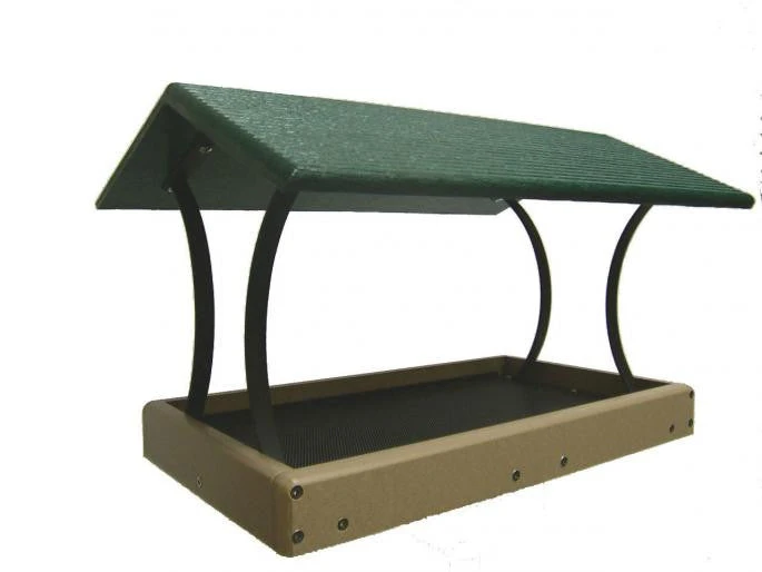 Large Fly-Thru Platform Feeder - Recycled Plastic - Image 2