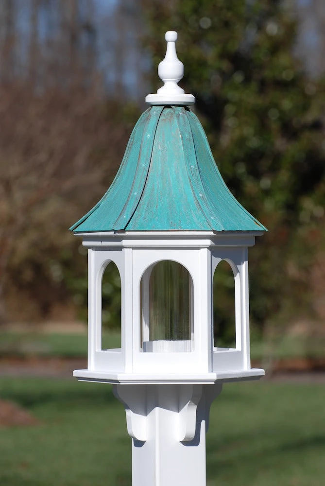 Copper Roof Gazebo Bird Feeder Bell Shape - 28x12 - Image 2