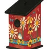Daisies And Sunflowers Vinyl Birdhouse