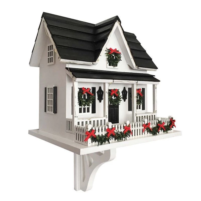 Lighted Holiday Birdhouse - Image 2