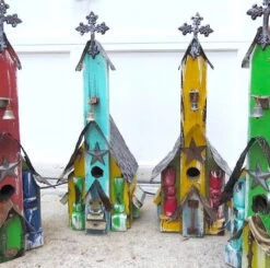 Rustic Church Birdhouses- Medium
