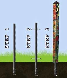 Birdhouse Art Poles 6 Ft. Post - Image 8