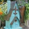 Barn Wood Birdhouse- Fleur-de-Lis
